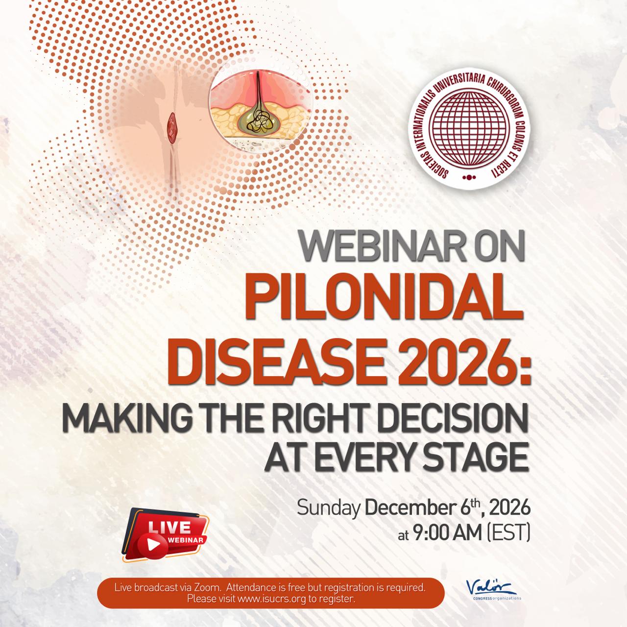 Webinar on Pilonidal Disease 2026: Making the Right Decision at Every Stage